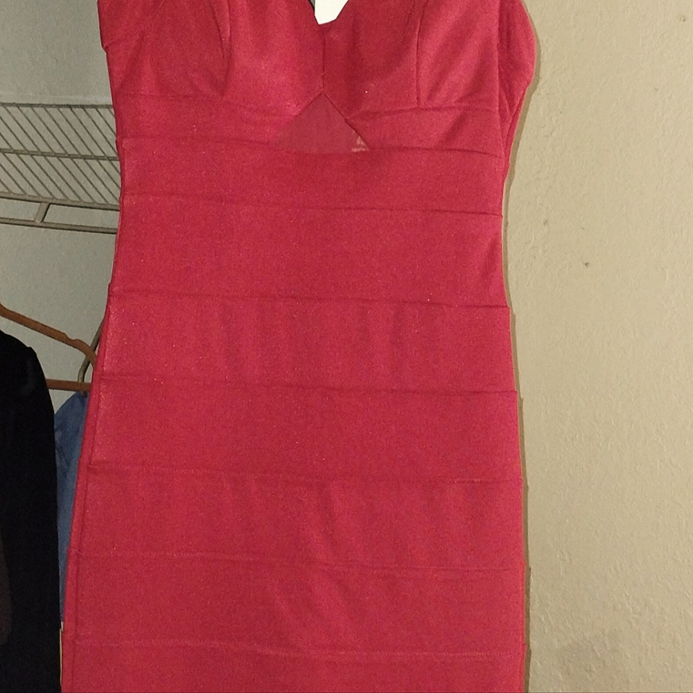 Emerald sundae long red dress